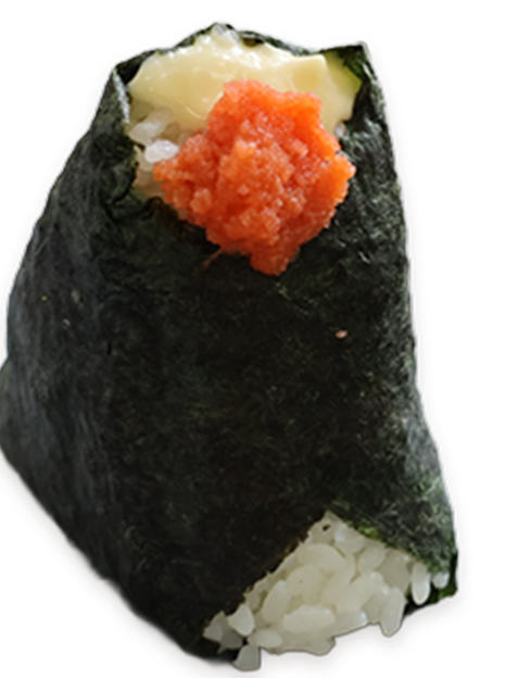 クリームチーズ明太子おにぎり写真