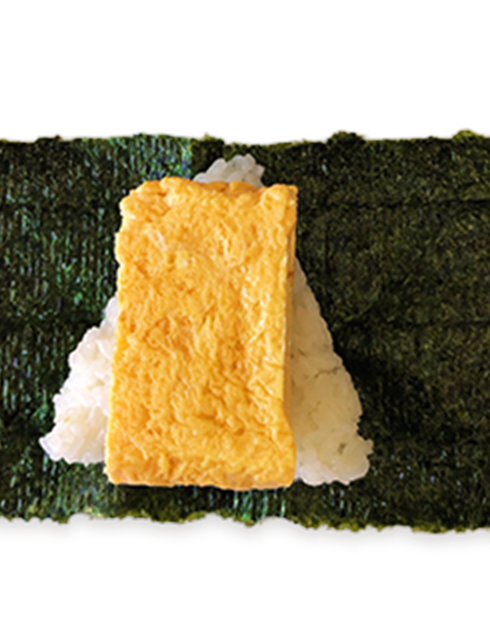 だし巻卵おにぎり写真